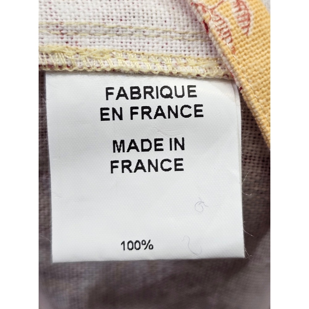 Gabriele Geppert Trench Coat Womens 42 Yellow Red Toile Horse Graphic Belted EUC - Picture 6 of 7